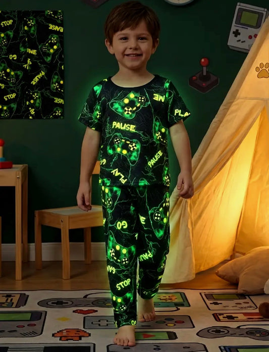 Glow in dark gaming pyjamas