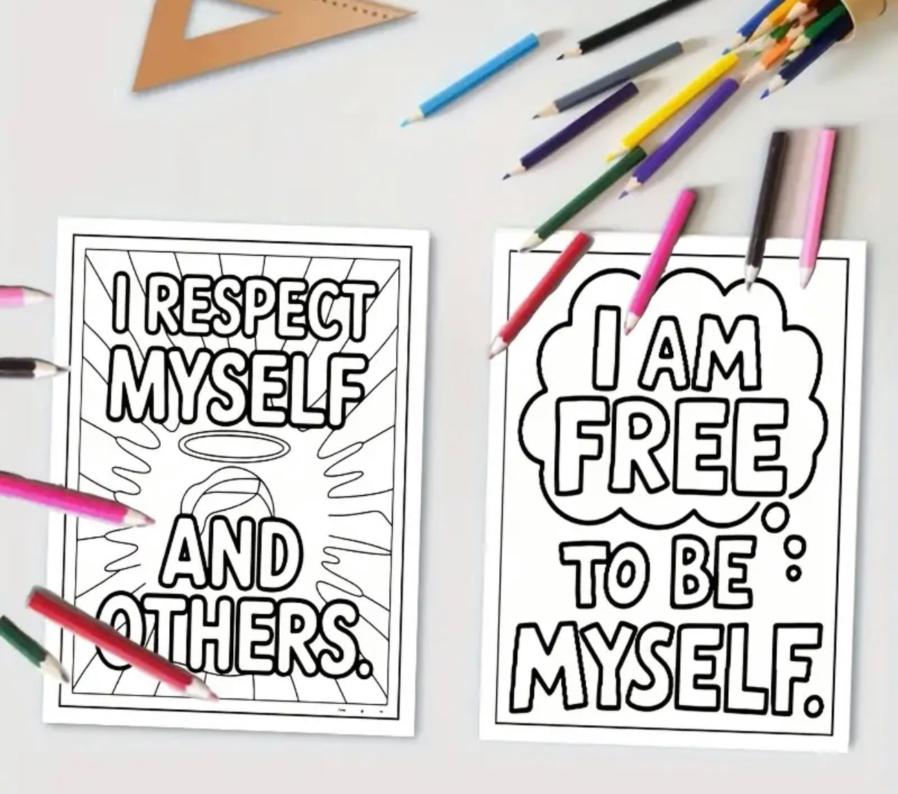 Positive Affirmation Coloring Book For Adults