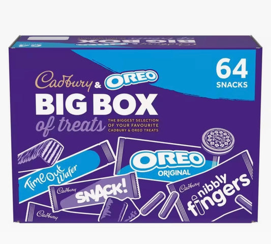 Cadbury & Oreo 64 Snacks Big Box of Treats
