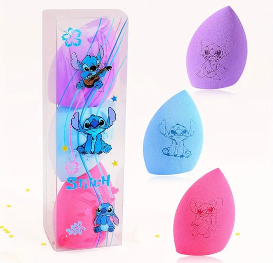 Cartoon Stitch Makeup Sponge Set