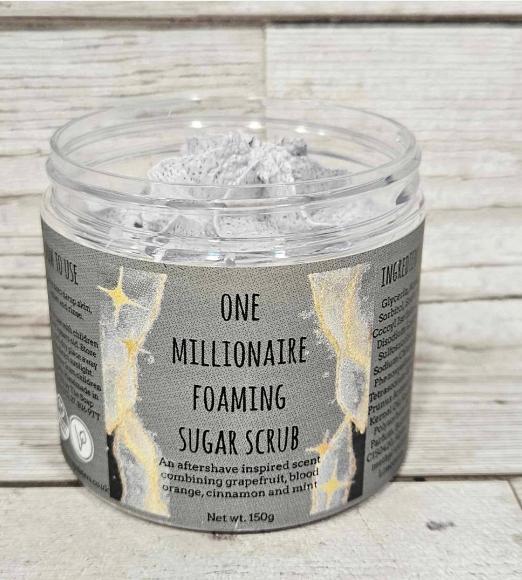One Millionaire Foaming Body Sugar Scrub-150g