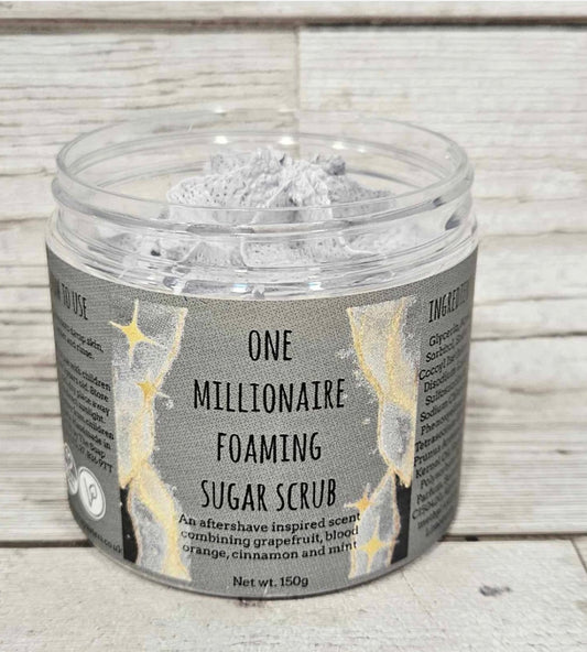 One Millionaire Foaming Body Sugar Scrub-150g