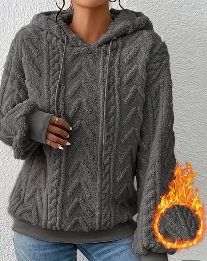 Women Cozy Fleece Hoodie