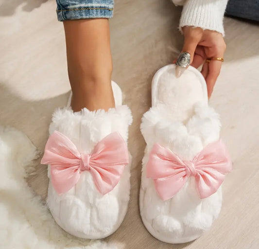 Women’s Satin Bow Slippers