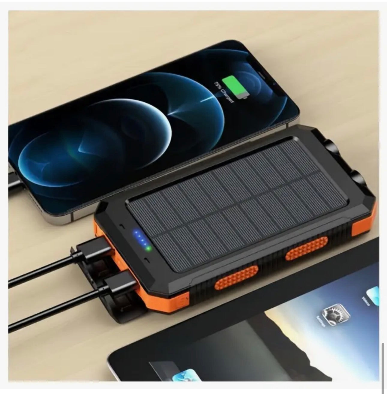 20000mAh Portable Solar Power Bank