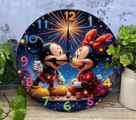 Mickey & Minnie Mouse Wall Clock