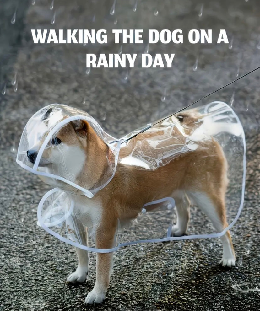 Dogs waterproof raincoat