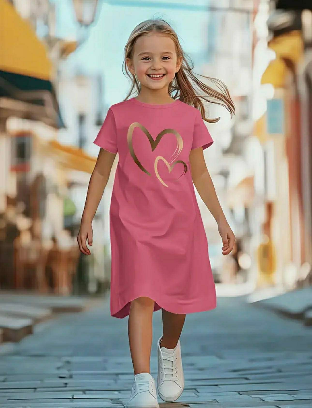 Summer Trendy Short-Sleeve Dress