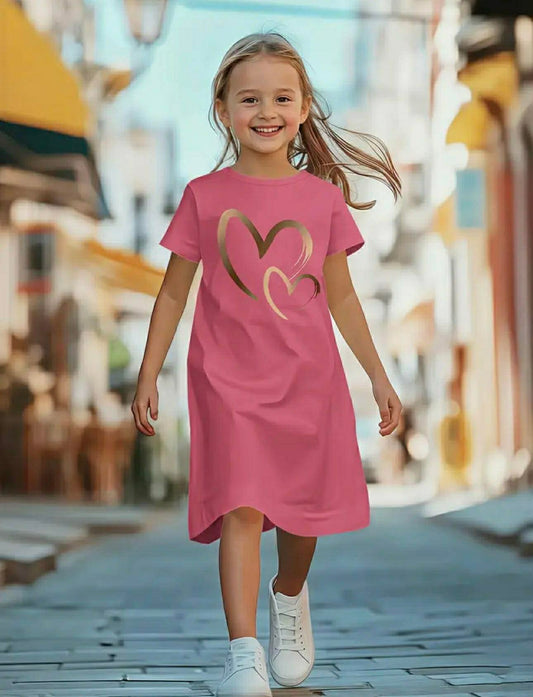 Summer Trendy Short-Sleeve Dress