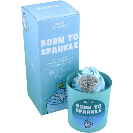 Born To Sparkle Piped Candle