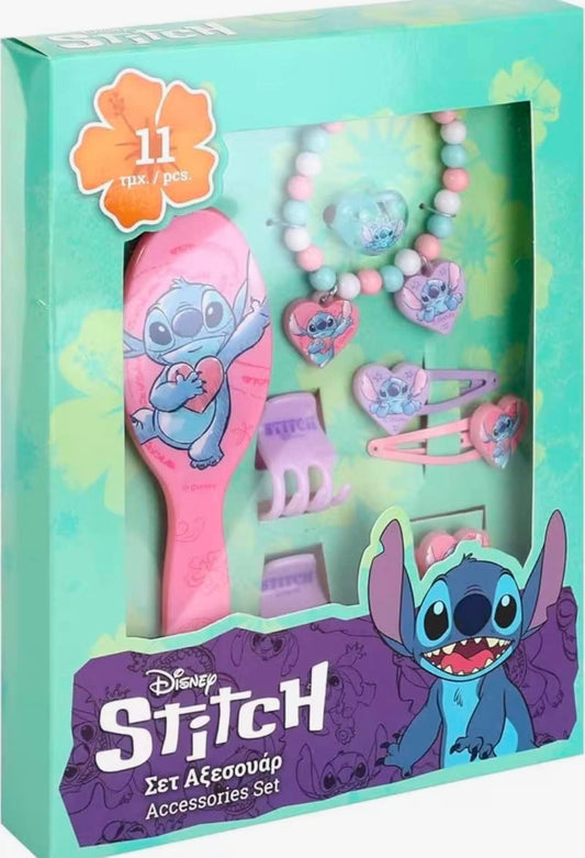 Stitch 11pcs Girls Hair Accessories Beauty Set