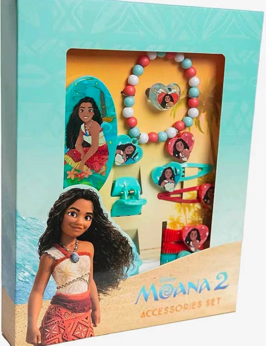 Moana  11pcs Girls Hair Accessories Beauty Set