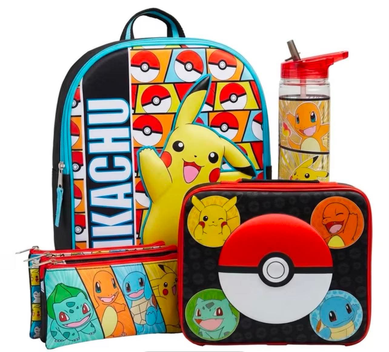 Pokémon 4pcs Backpack Set