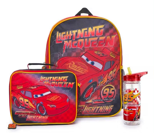 Cars Lightning McQueen Backpack Set