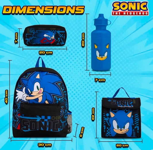 Sonic The Hedgehog Backpack Set