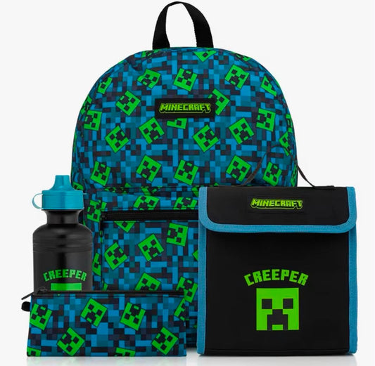 Minecraft 4pcs Backpack Set