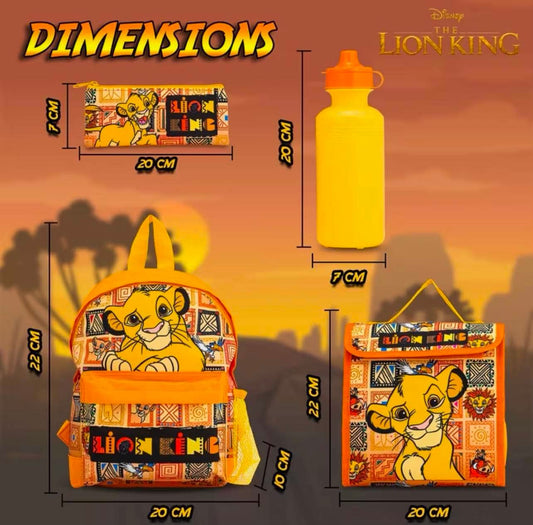 Disney Lino King 4pcs Backpack Set