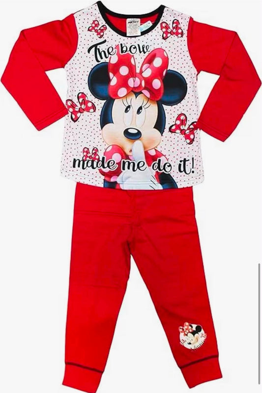 Minnie Mouse Girls Pyjamas