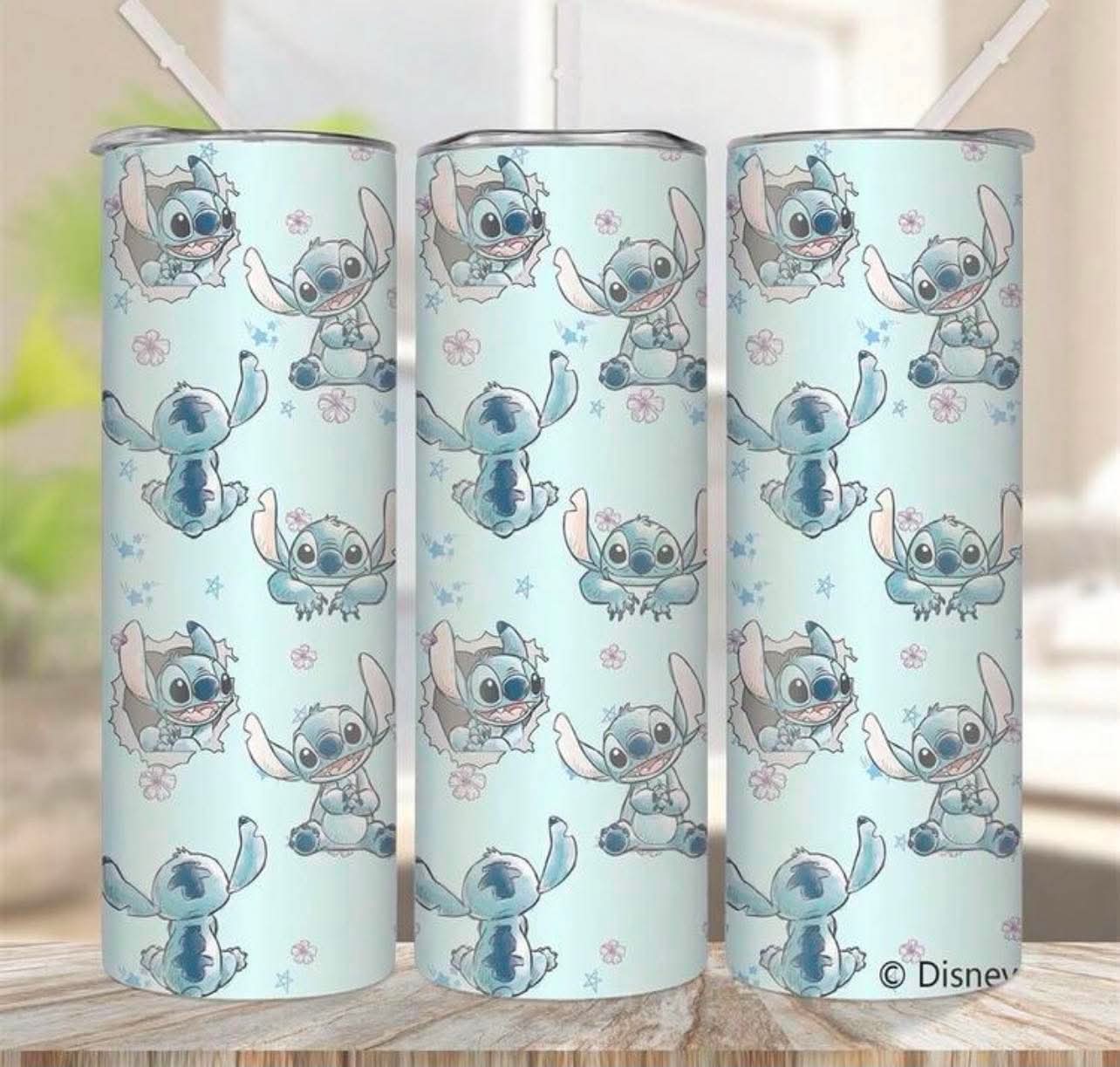 Disney Stitch / Angel Stainless Steal Tumbler