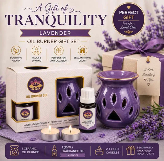 Ceramic Oil Burner Gift Set