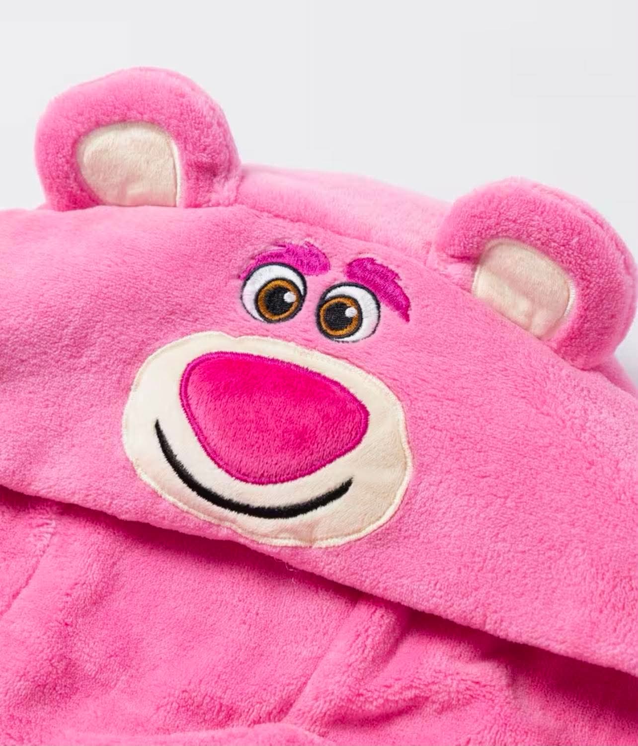 Disney Toy Story Lotso Womens Pink Hooded Bathrobe