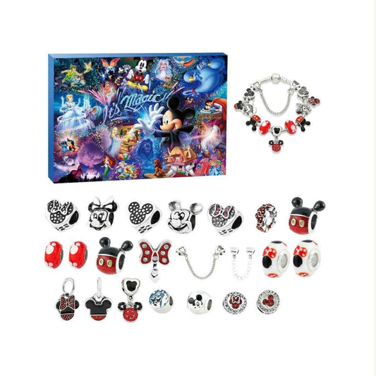 Mickey Mouse Christmas Advent Calendars Charm Bracelet Set