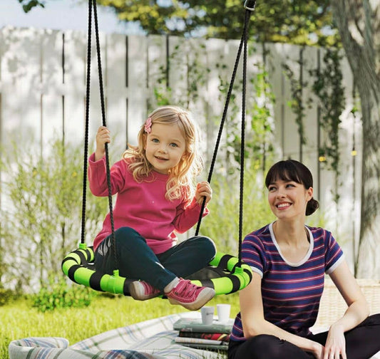 Kids Nest Swing Seat, Hanging Set with Height Adjustable Ropes
