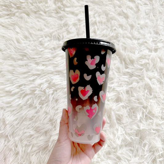 Love Heart Colour Changing Cold Cup