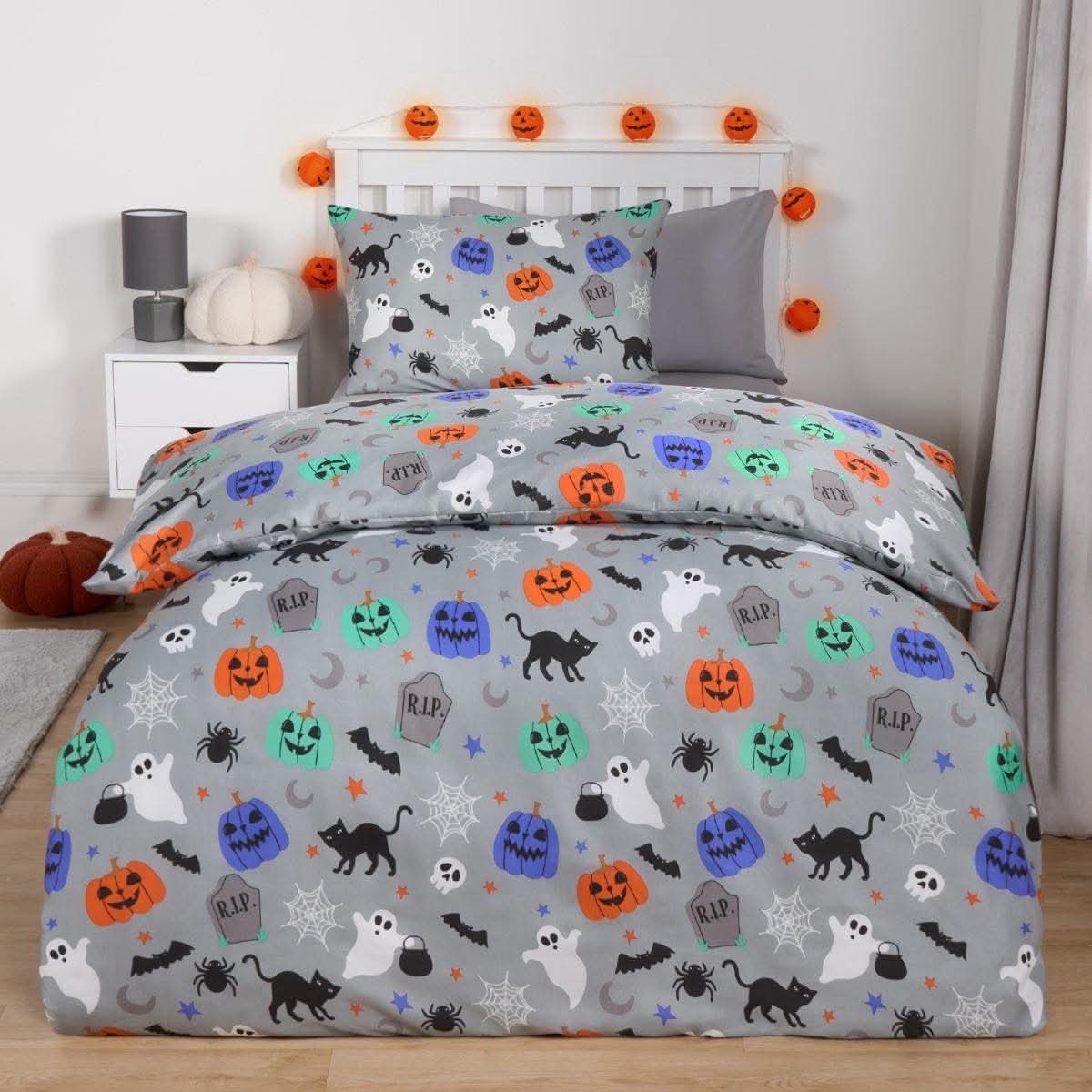 Halloween Single Duvet Cover Set