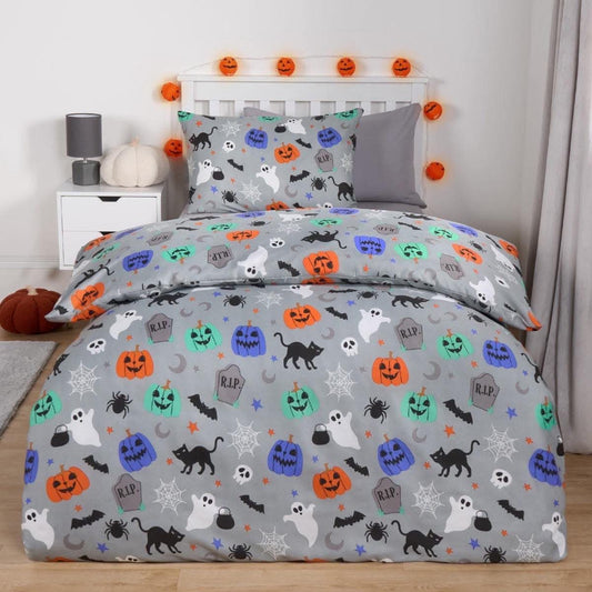 Halloween Single Duvet Cover Set