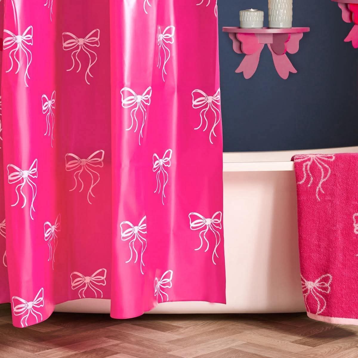 Bow Print Shower Curtains