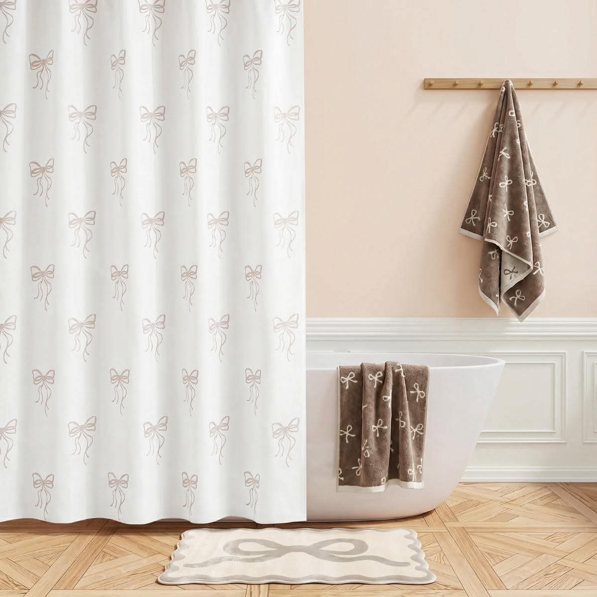 Bow Print Shower Curtains