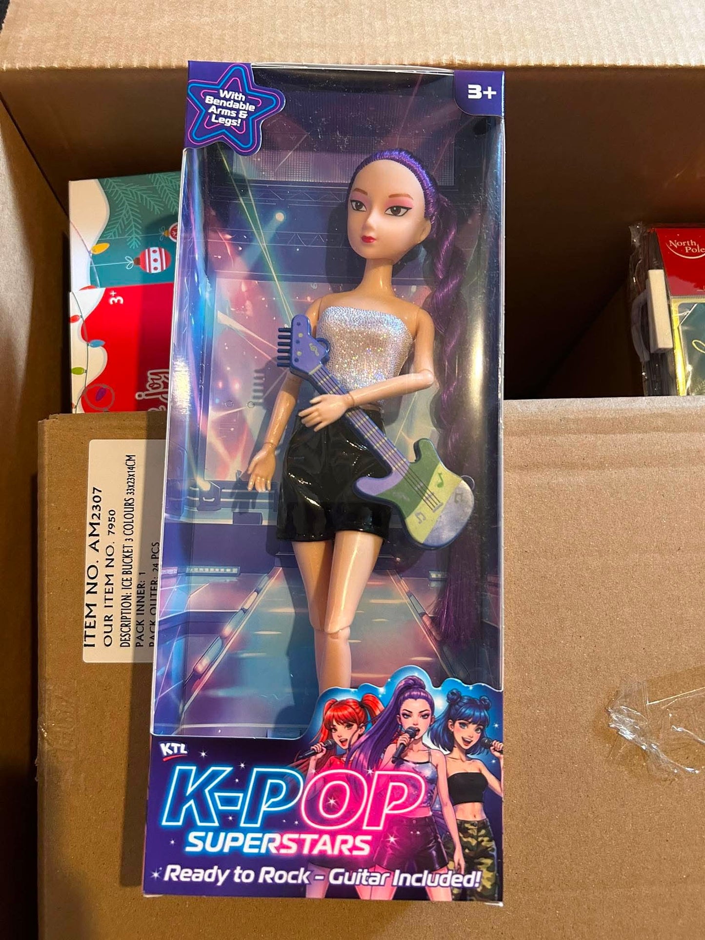 11.5" K-POP SUPERSTAR DOLL WITH MUSIC INSTRUMENTS