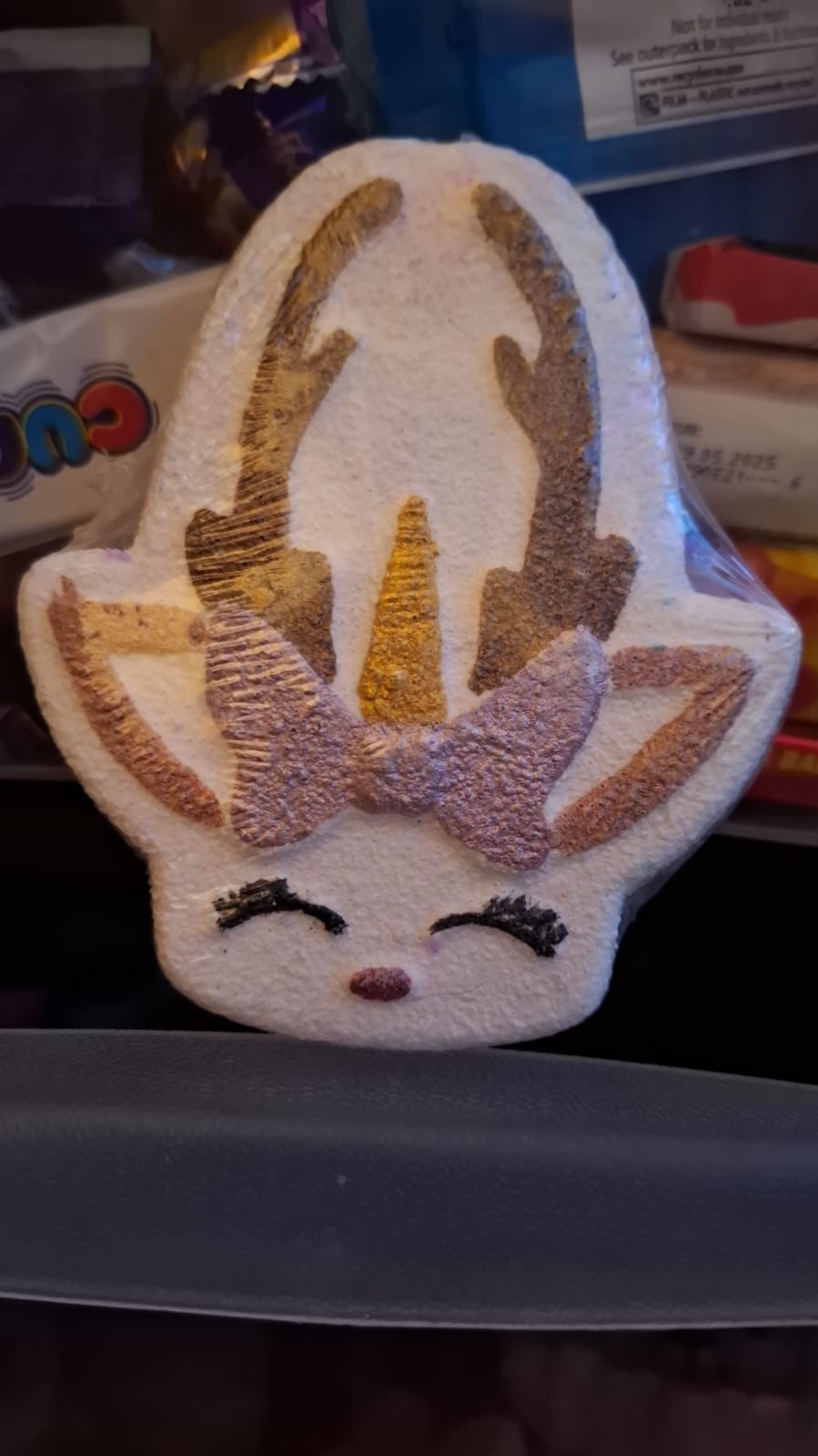 Reindeer Bath Bomb - Candy Cane