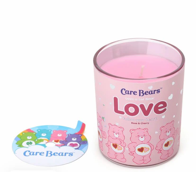 Care bear glass candles