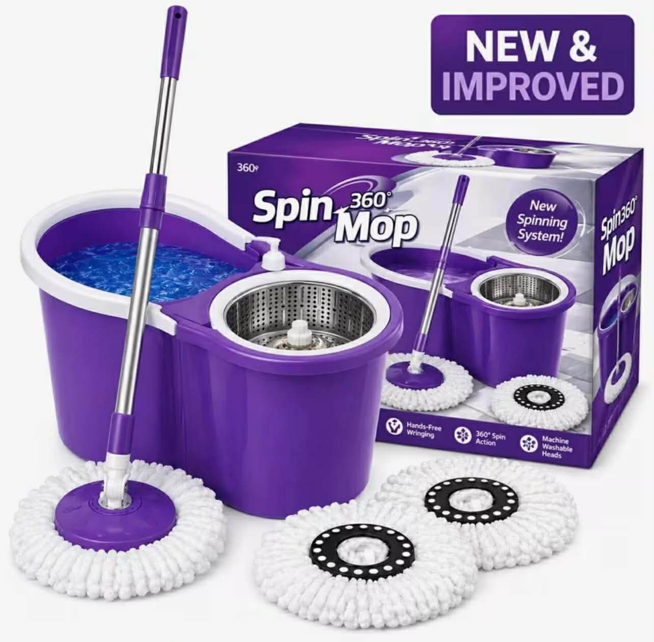 Spin Mop and Bucket Set