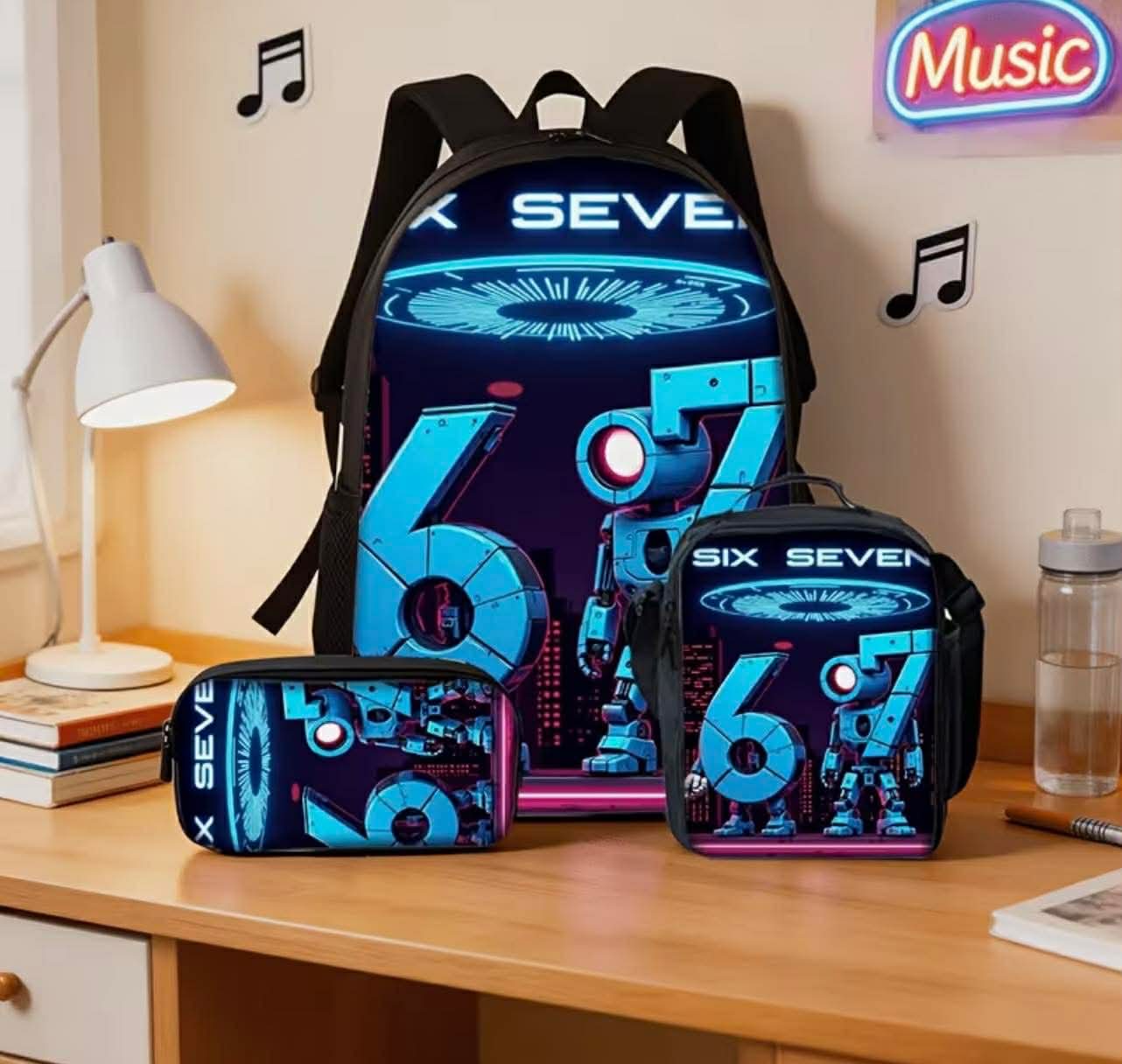 67 3Pc Backpack Set