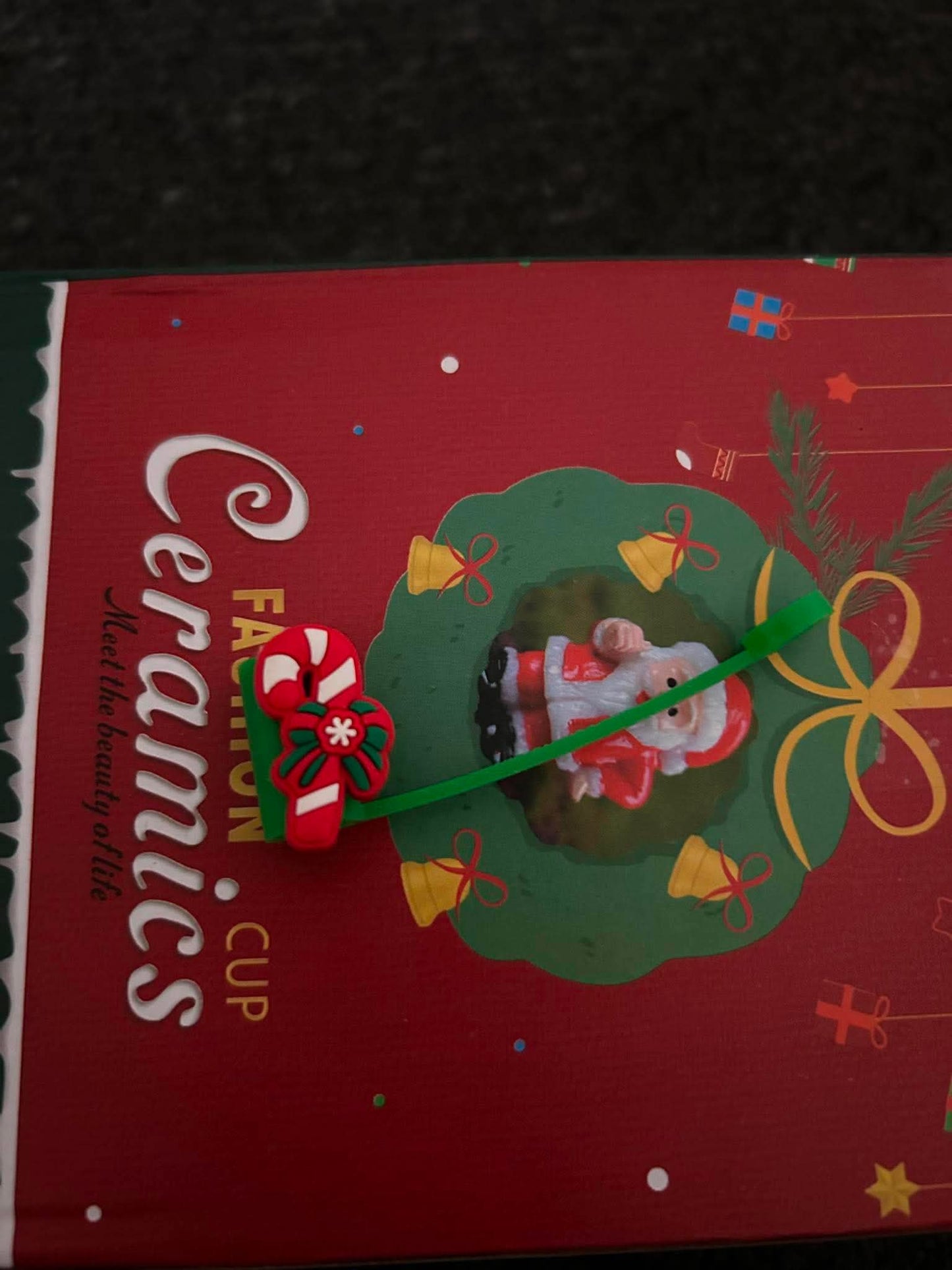 Candy Cane straw topper