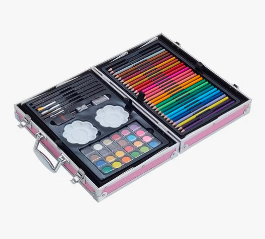 Art Set 145pcs Drawing Case Painting Set - Pink