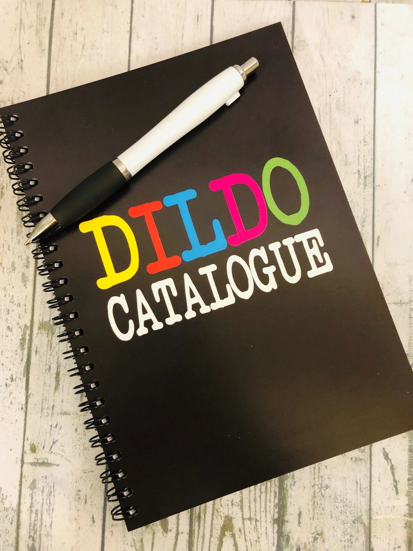Dildo Catalogue Notebook and Pen