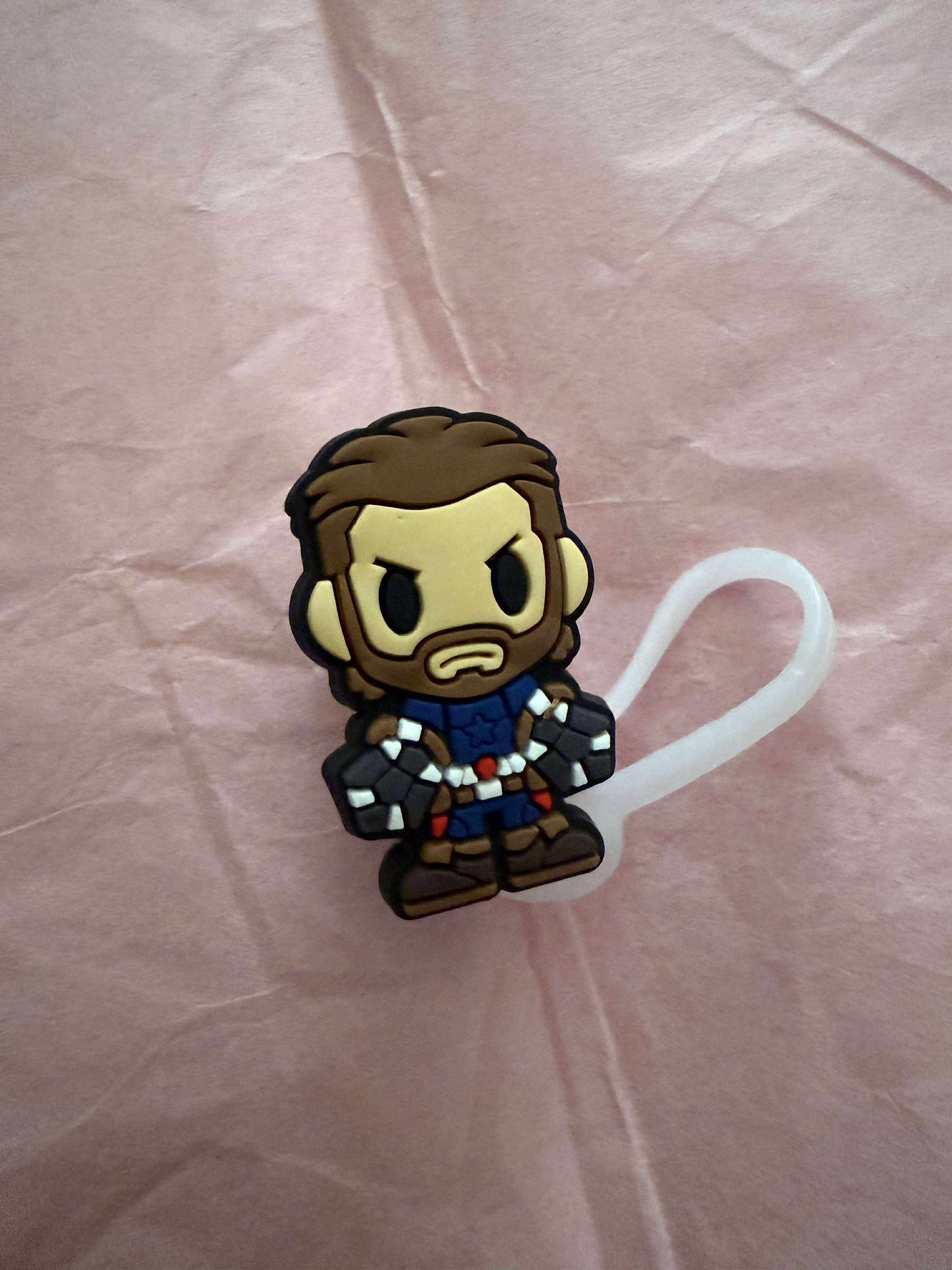 Captain America straw topper
