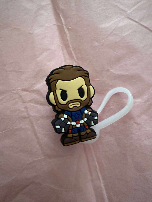 Captain America straw topper