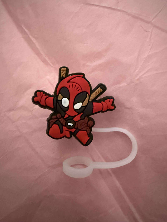 Dead pool straw topper