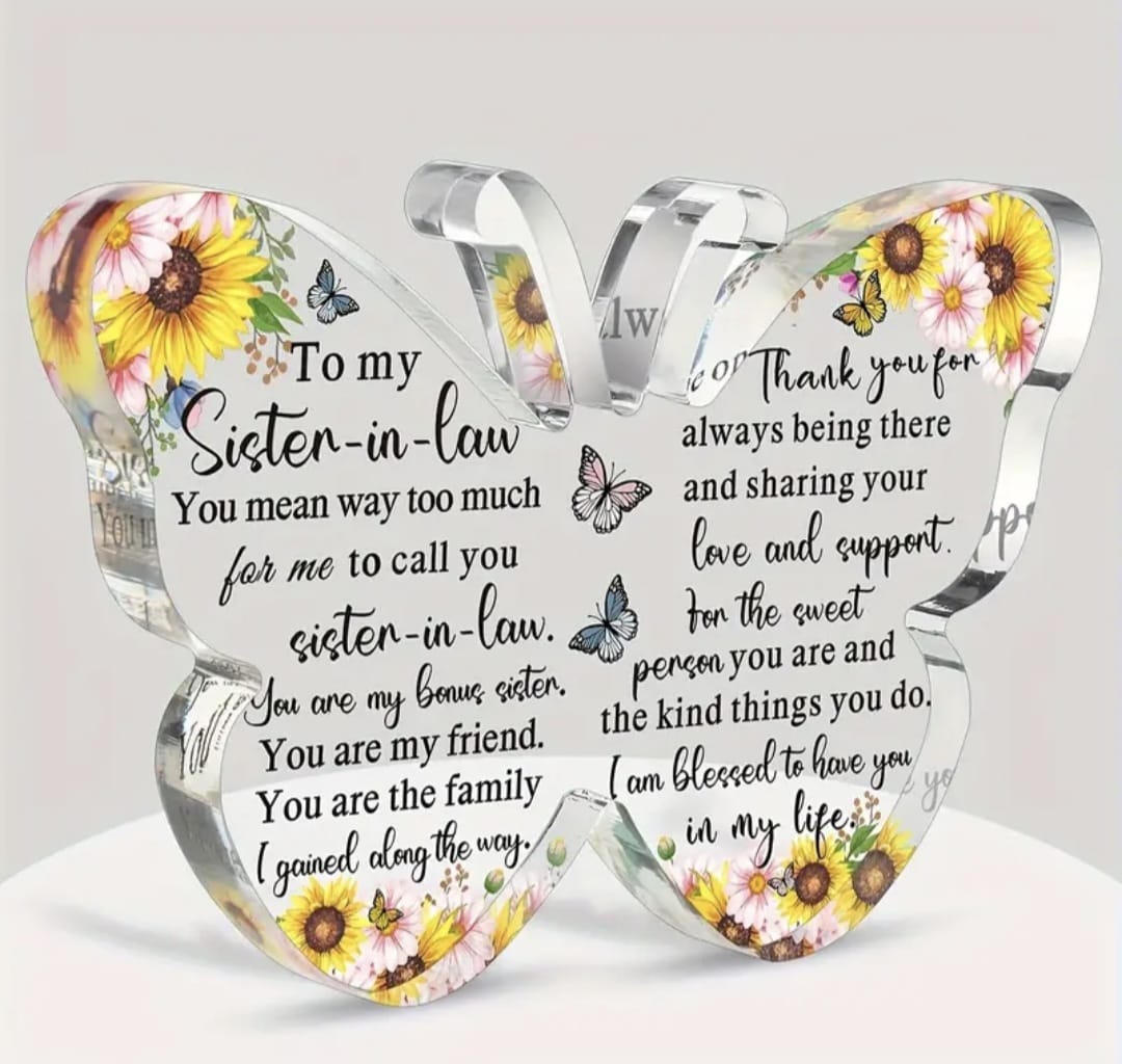 Sister in law plaque