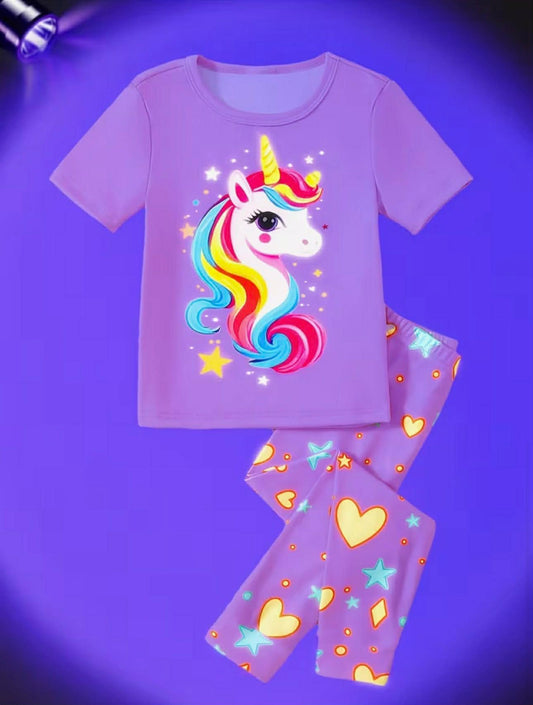 Purple Unicorn Pyjamas Set