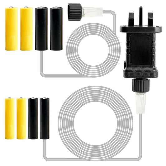 Battery to Mains Adapter for AA & AAA