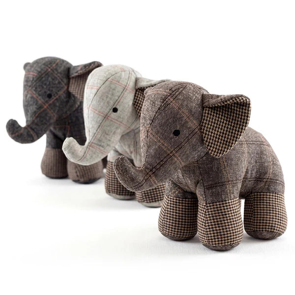 Tartan Elephant Novelty Door Stopper