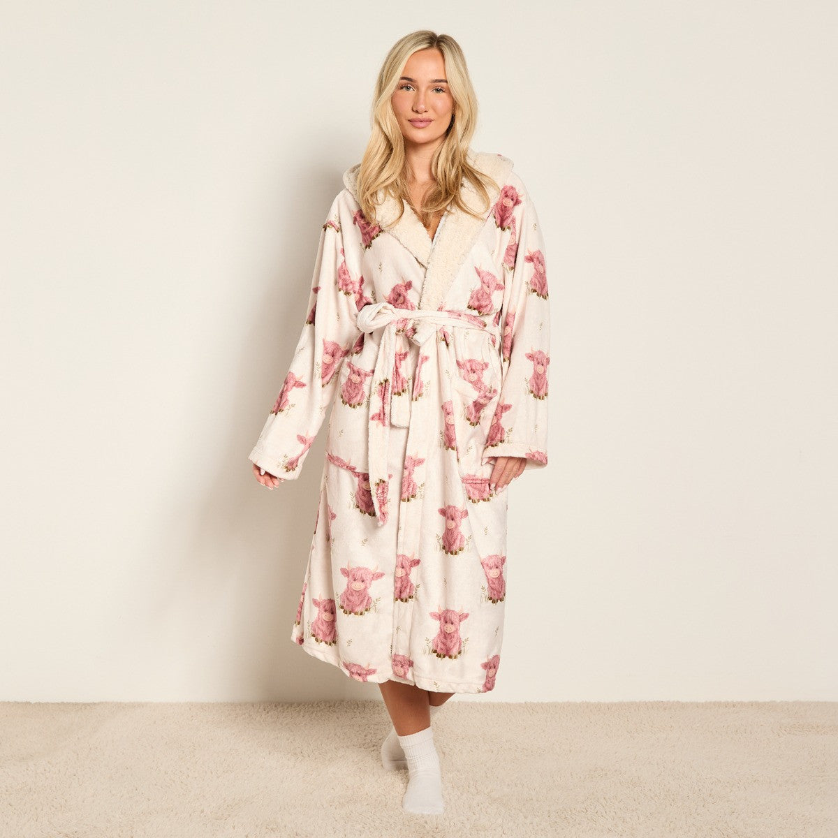 Harry the Highland Cow Print Dressing Gown - PREORDER DISPATCH BY 5TH DECEMBER