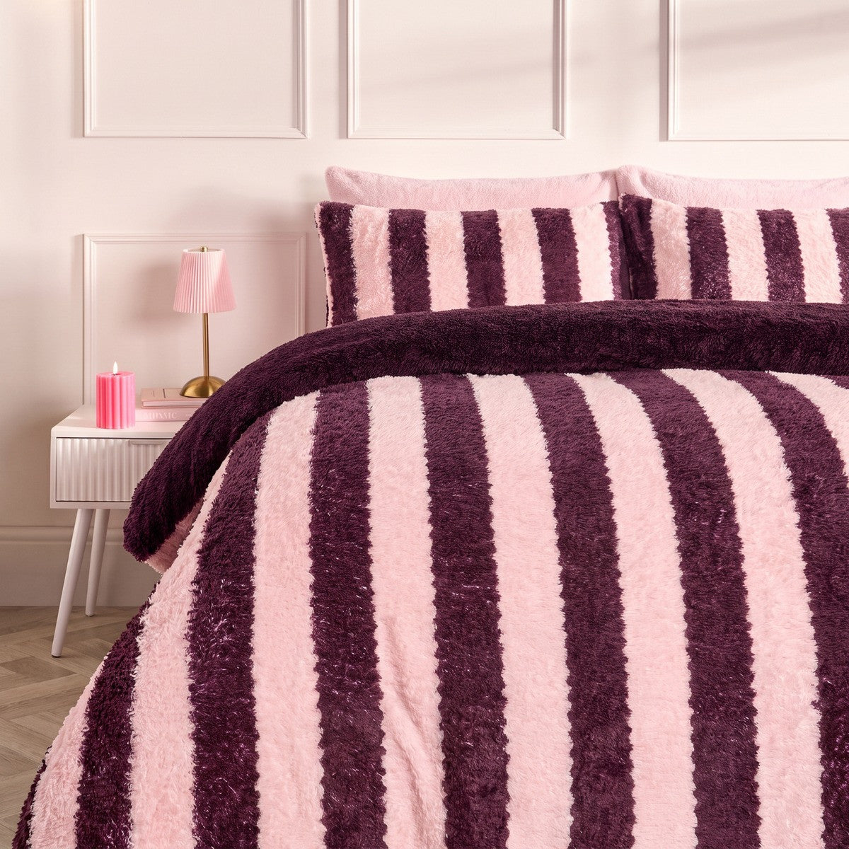 Wiggle Stripe Print Teddy Duvet Cover Set - Pre-Order Dispatched  5th December