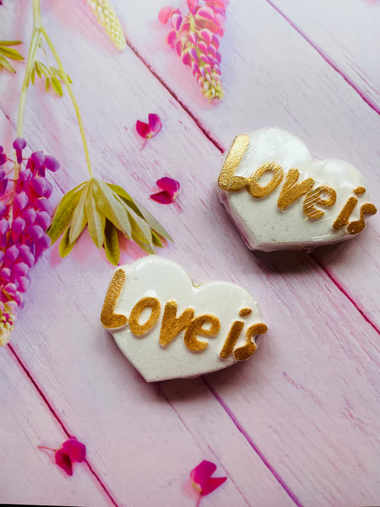Love Is bath bomb